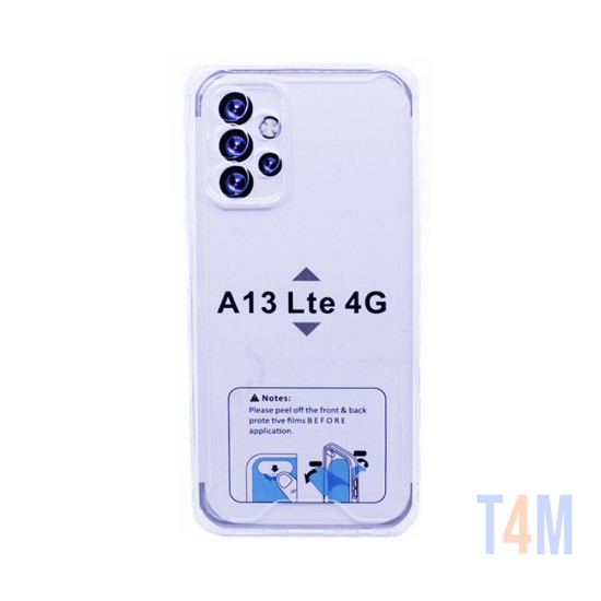 Capa de Silicone com Cantos Duras para Samsung Galaxy A13 4G Transparente